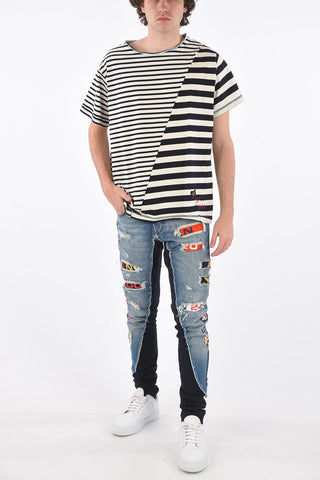 GREG LAUREN T-shirt a righe