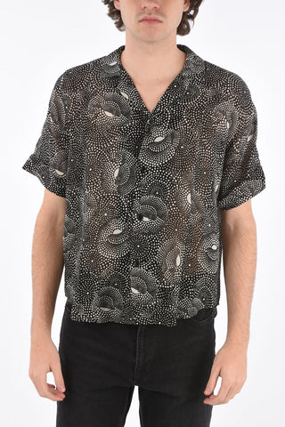 polka dot short sleeve shirt