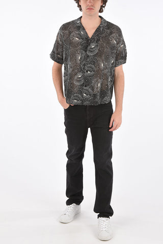 polka dot short sleeve shirt