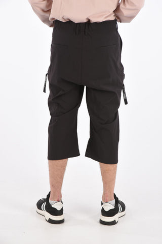 single pleat cropped pants