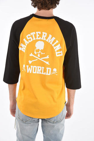 printed 3/4 sleeve t-shirt