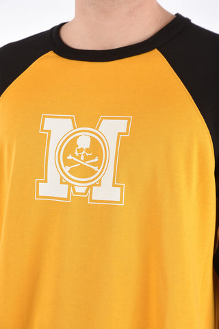 printed 3/4 sleeve t-shirt