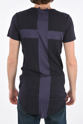 ribbed crew-neck t-shirt