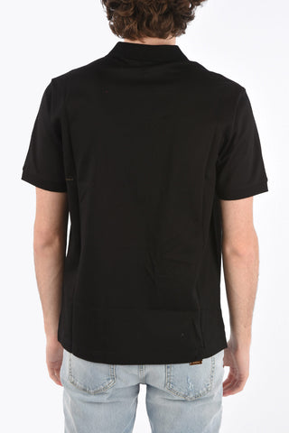 piquè cotton 2 button polo shirt