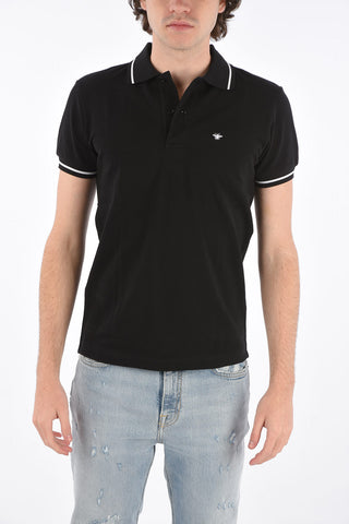 piquè cotton 2 button polo shirt