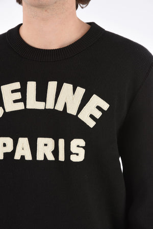 Embroidered logo crew-neck sweater