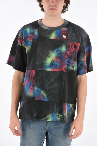 tie dye effect crew-neck t-shirt