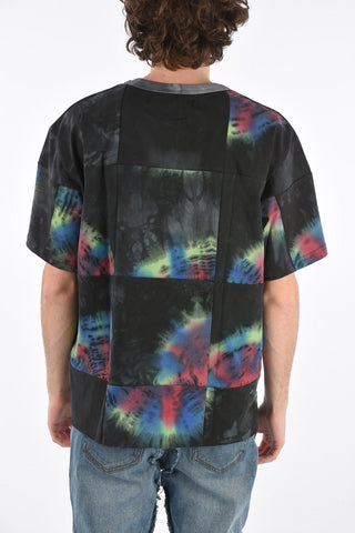 tie dye effect crew-neck t-shirt