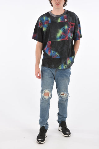 tie dye effect crew-neck t-shirt