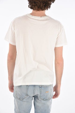 t-shirt girocollo con stampa