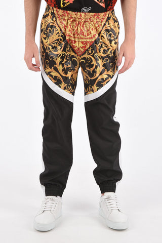 printed drawstring waist pants