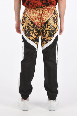 printed drawstring waist pants