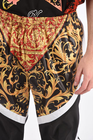 printed drawstring waist pants