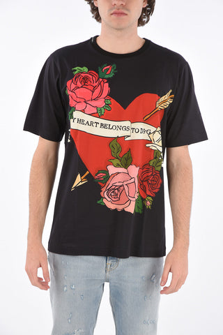 printed crew-neck t-shirt