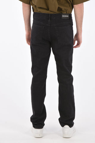 18cm stretch denim Mid-rise waist jeans