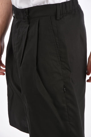 double pleat basketball shorts