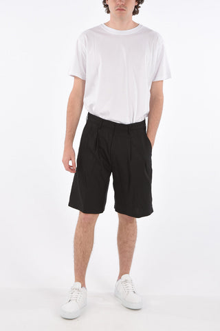 double pleat basketball shorts