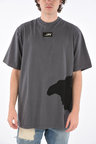 T-shirt girocollo in cotone