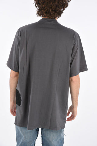 T-shirt girocollo in cotone