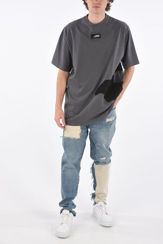 T-shirt girocollo in cotone