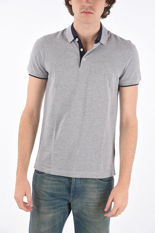 slim fit 3 button polo shirt