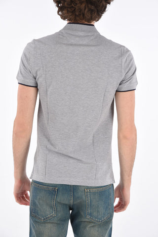 slim fit 3 button polo shirt
