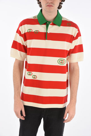 polo awning striped in cotone piquè