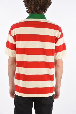 polo awning striped in cotone piquè