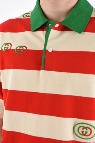 polo awning striped in cotone piquè
