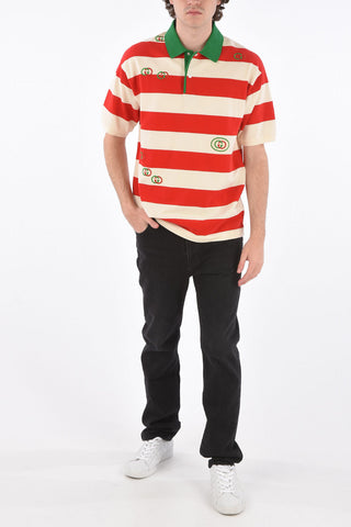 polo awning striped in cotone piquè
