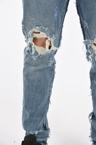 16cm stretch denim distressed jeans L.32