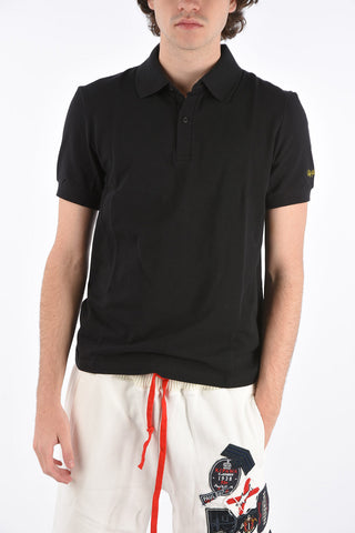RAF SIMONS piquè cotton 2 button polo shirt