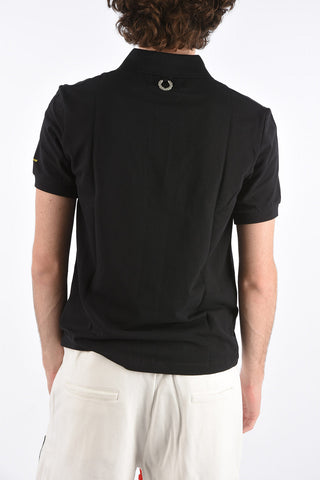 RAF SIMONS piquè cotton 2 button polo shirt