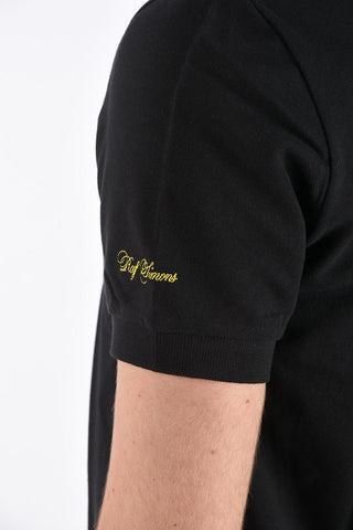 RAF SIMONS piquè cotton 2 button polo shirt