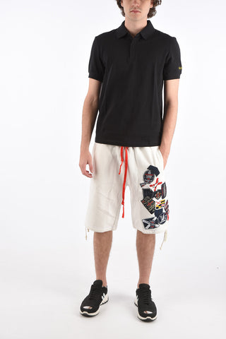 RAF SIMONS piquè cotton 2 button polo shirt