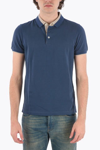 piquè cotton slim fit polo shirt