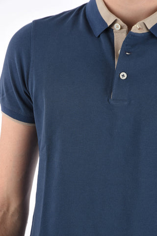 piquè cotton slim fit polo shirt