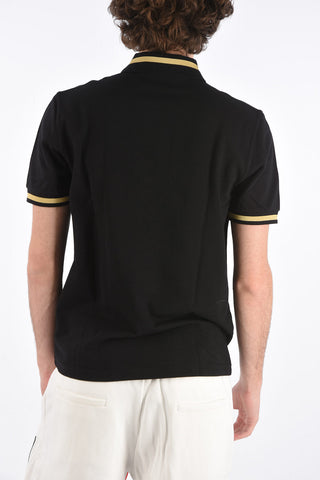 REISSUES piquè cotton 2 button polo shirt