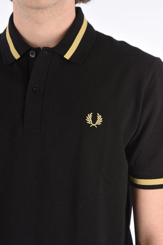 REISSUES piquè cotton 2 button polo shirt
