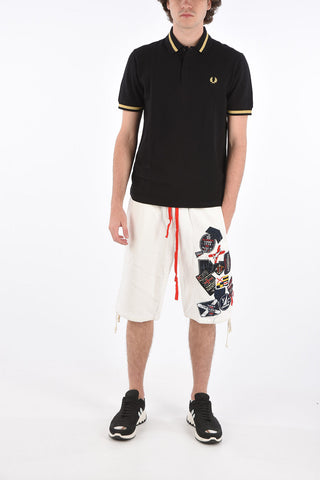 REISSUES piquè cotton 2 button polo shirt