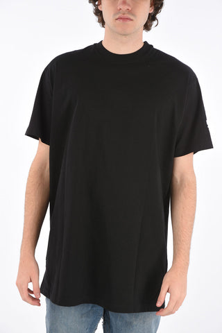 vintage effect t-shirt with printed back