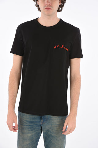 Crew-neck t-shirt with breast pocket
