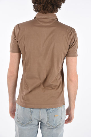 slim fit 3 button polo shirt