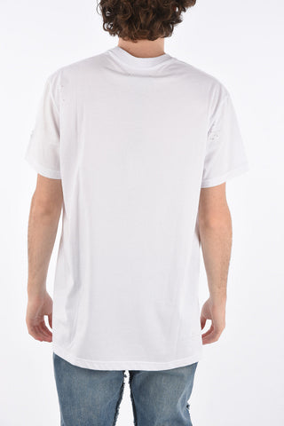 printed vintage effect t-shirt