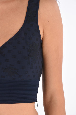 sweetheart neckline cropped top