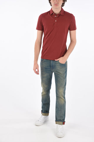 polo 3 bottoni slim fit