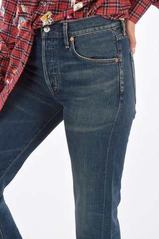 Distressed jeans CORA a vita alta