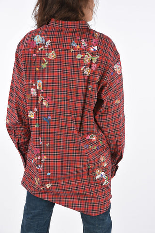 tartan printed Oversized shirt