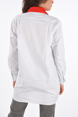 Oversized graph check shirt with Print