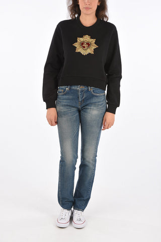 Maxi Jewel Embroidered Box Fit Sweatshirt